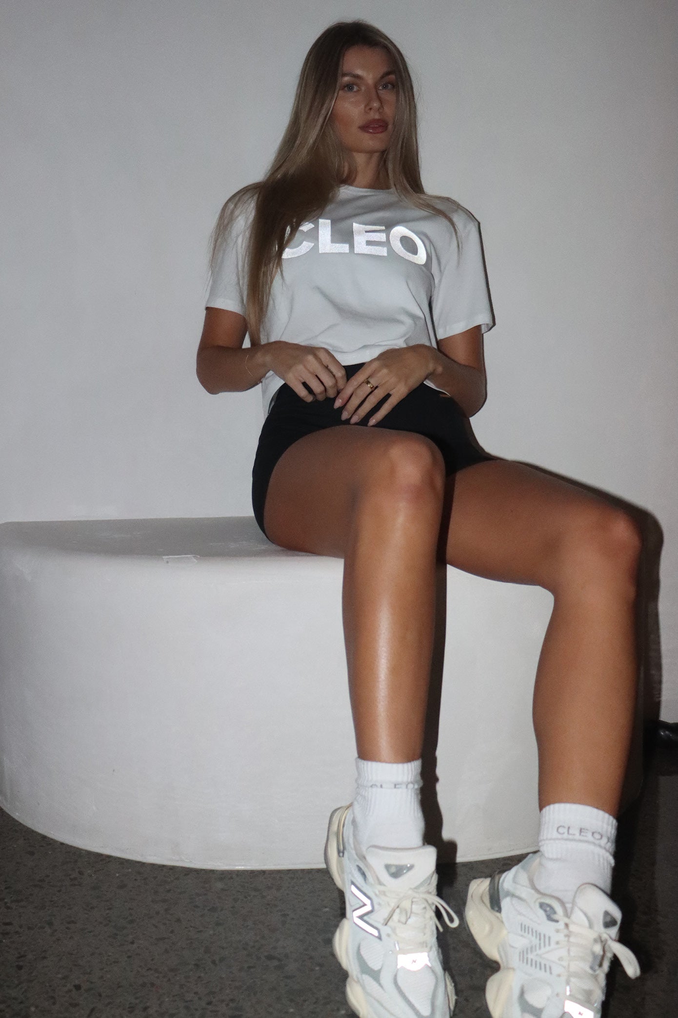 Bondi Tee - White Silver