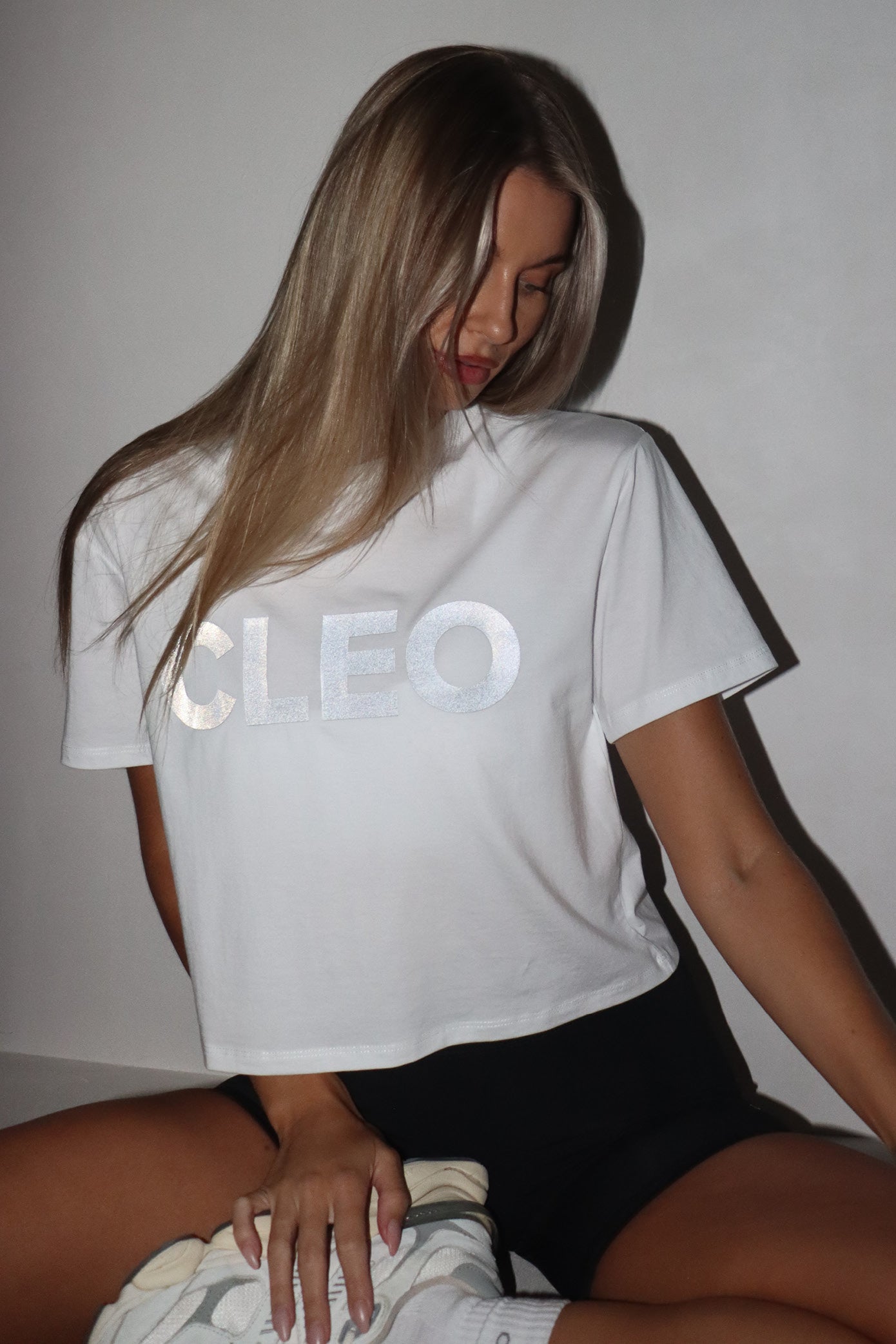 Bondi Tee - White Silver