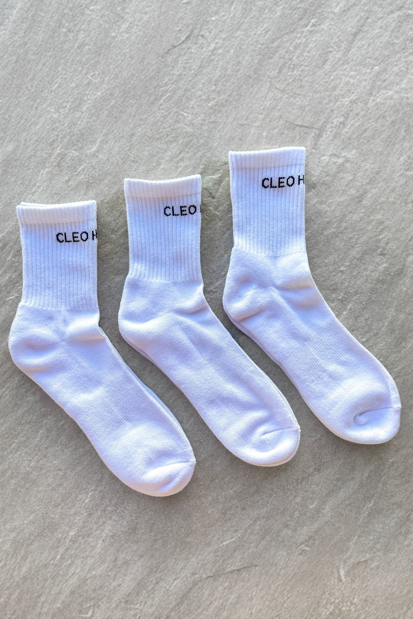 Classic Socks 3 Pack - Short - White