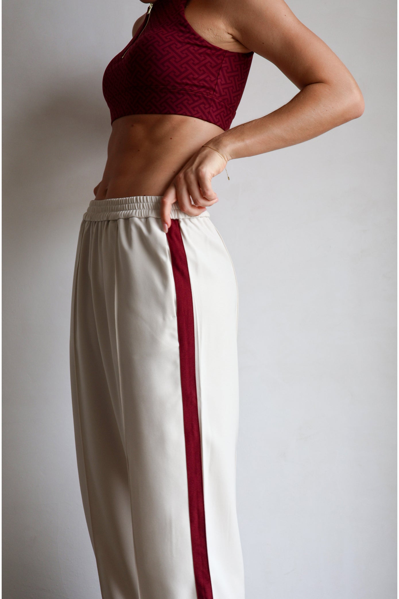 Maze Bralet - Monogram Burgundy