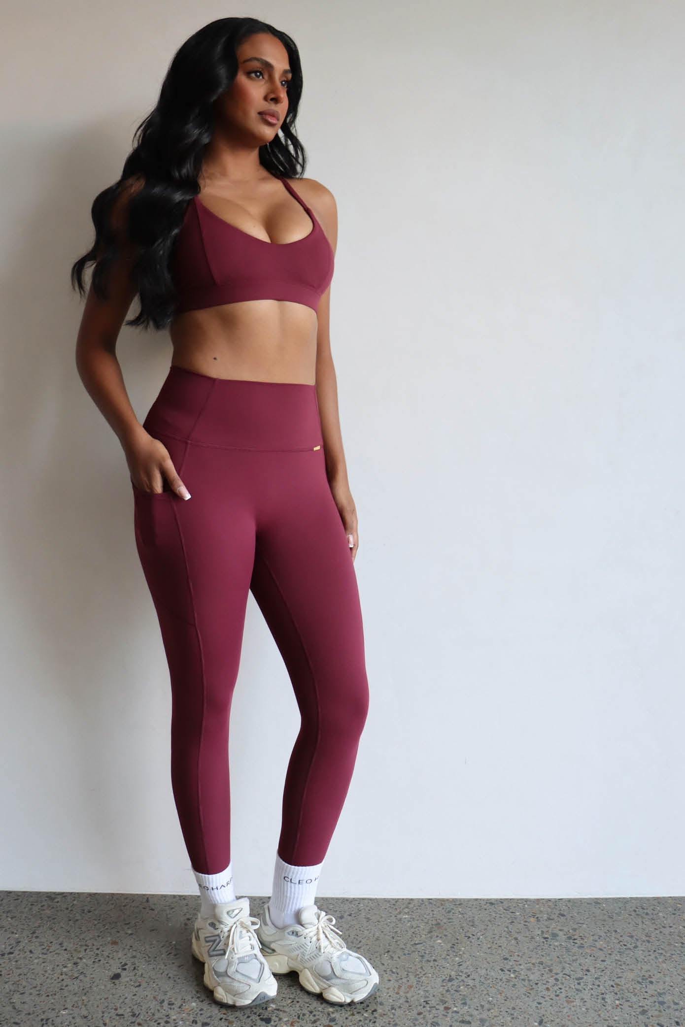 Infinity Legging - Burgundy