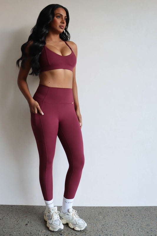 Infinity Legging - Burgundy
