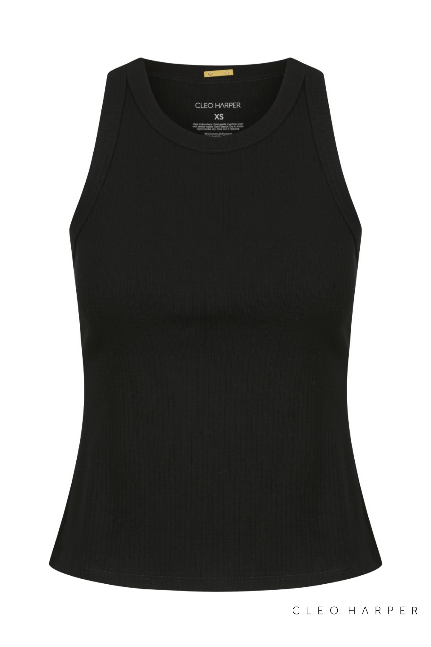 VITALITY TANK - BLACK - Cleo Harper
