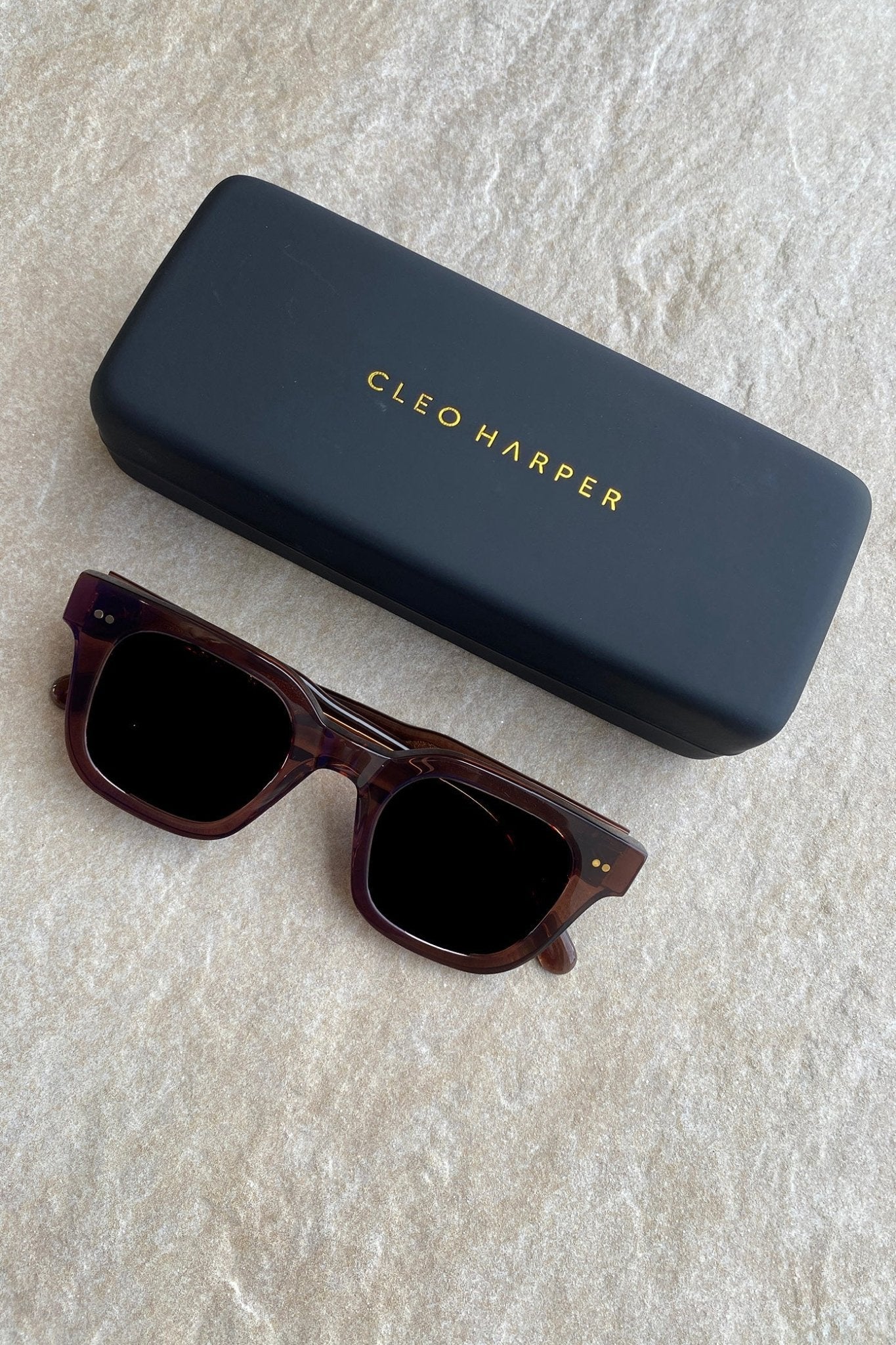 02 Sunglasses - Suede - Cleo Harper