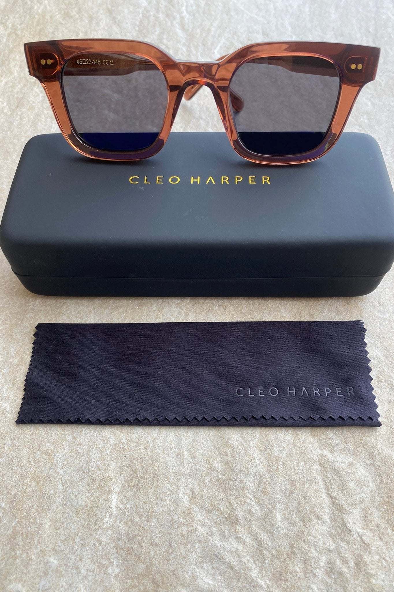 02 Sunglasses - Suede - Cleo Harper