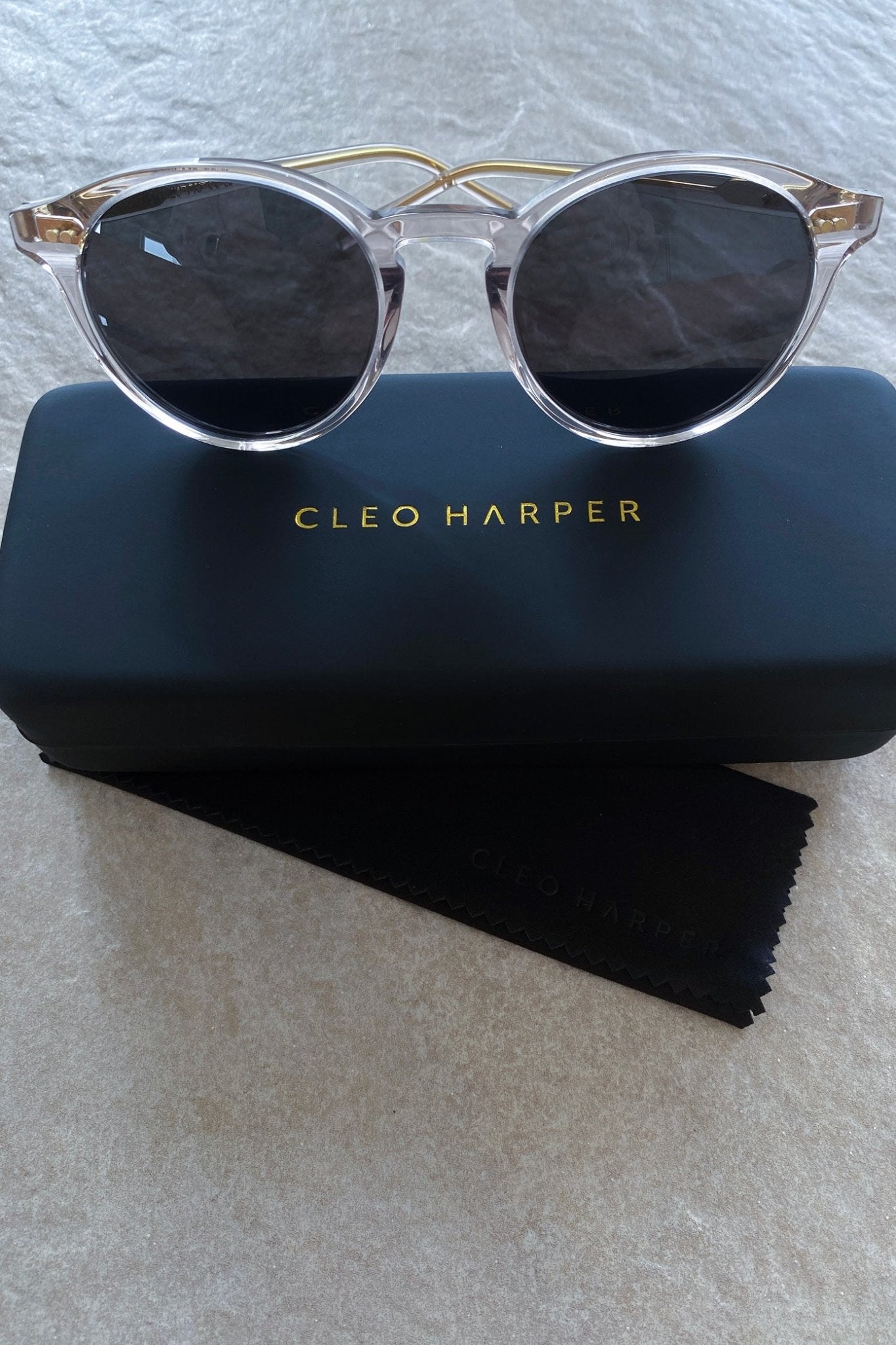 04 Sunglasses - Clear - Cleo Harper