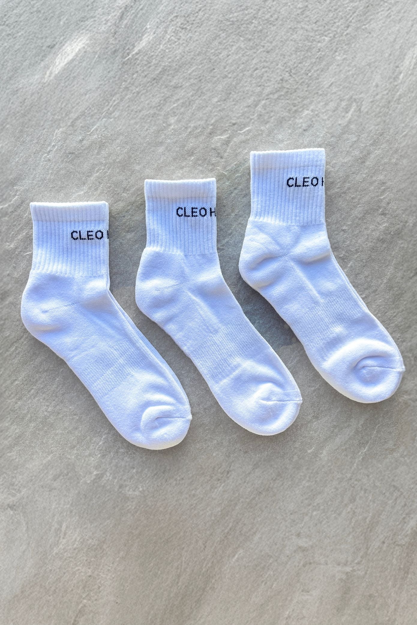 Classic Socks 3 Pack - Extra Short - White