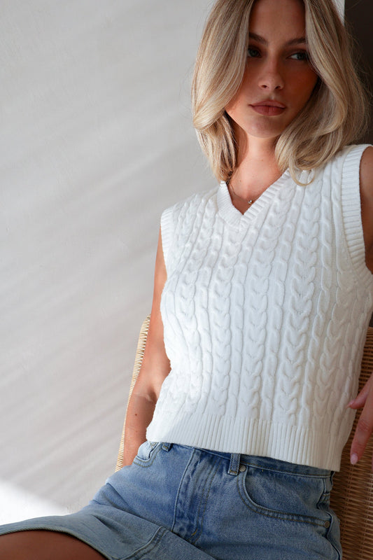 Arabella Vest - White