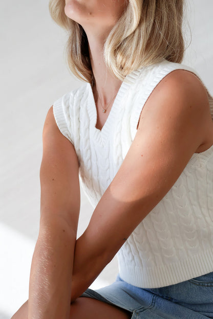 Arabella Vest - White