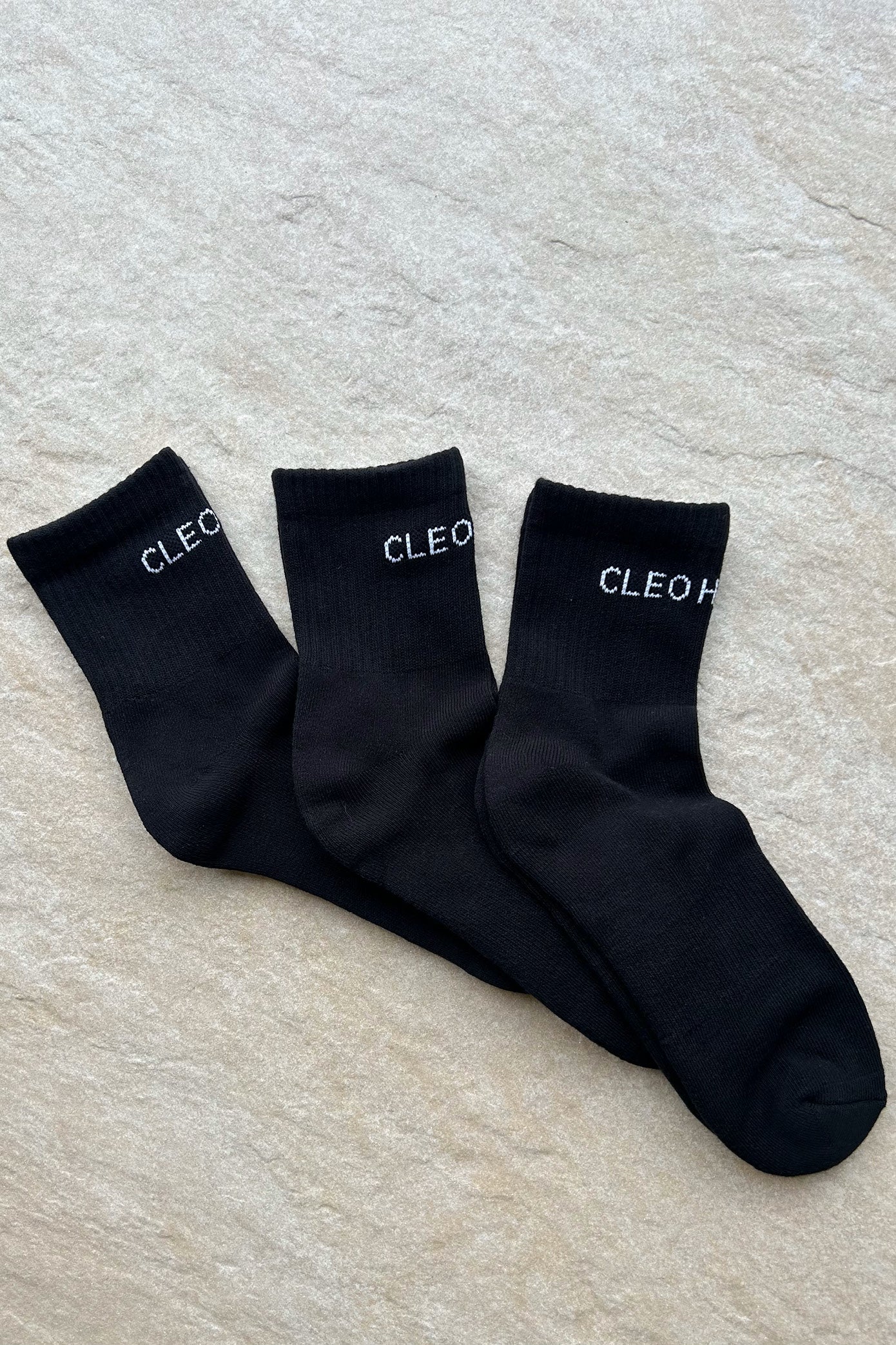 Classic Socks 3 Pack - Extra Short - Black