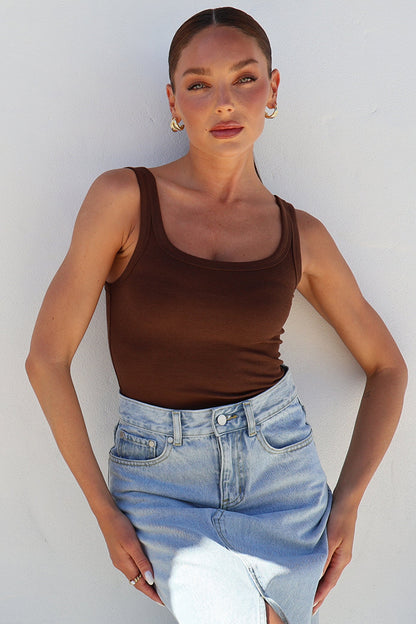 Calli Tank - Chocolate