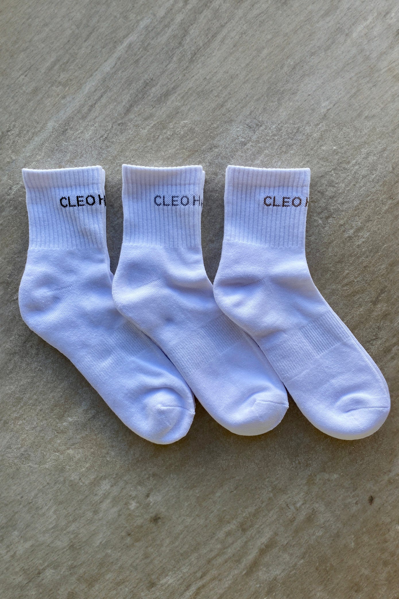 Classic Socks 3 Pack - Extra Short - White