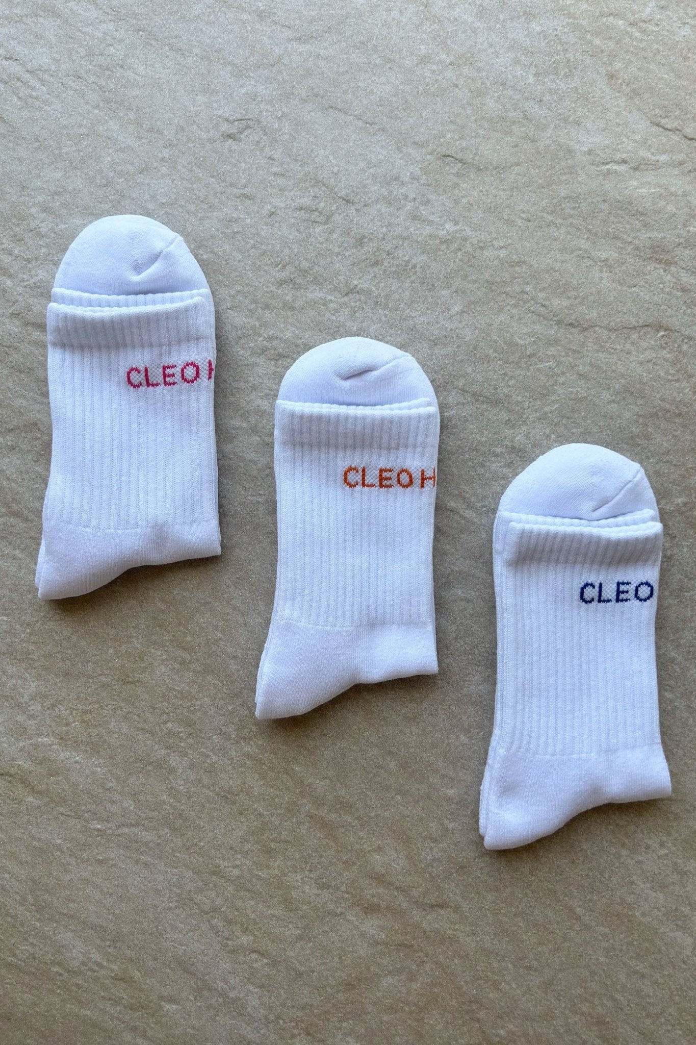 Classic Socks 3 Pack - Short - White - Sport En Vogue - Cleo Harper