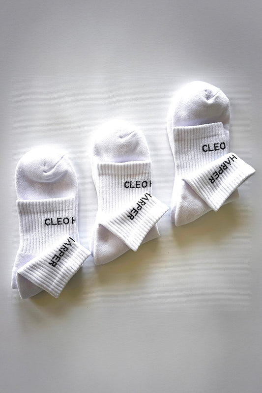 Classic Socks 3 Pack - Extra Short - White