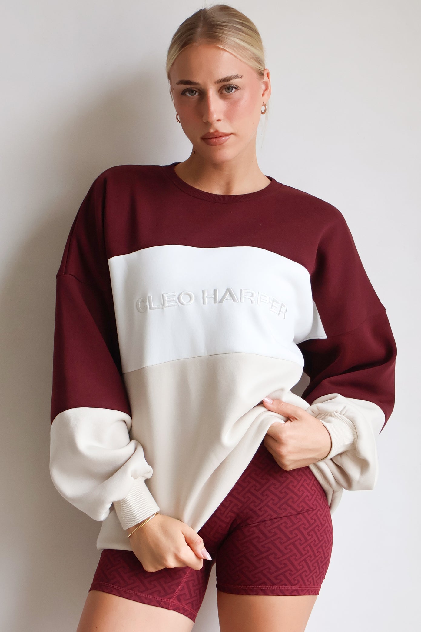 District Sweater - Burgundy