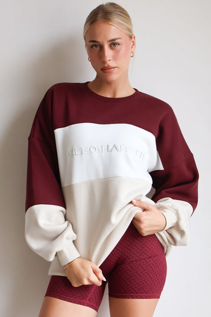 District Sweater - Burgundy