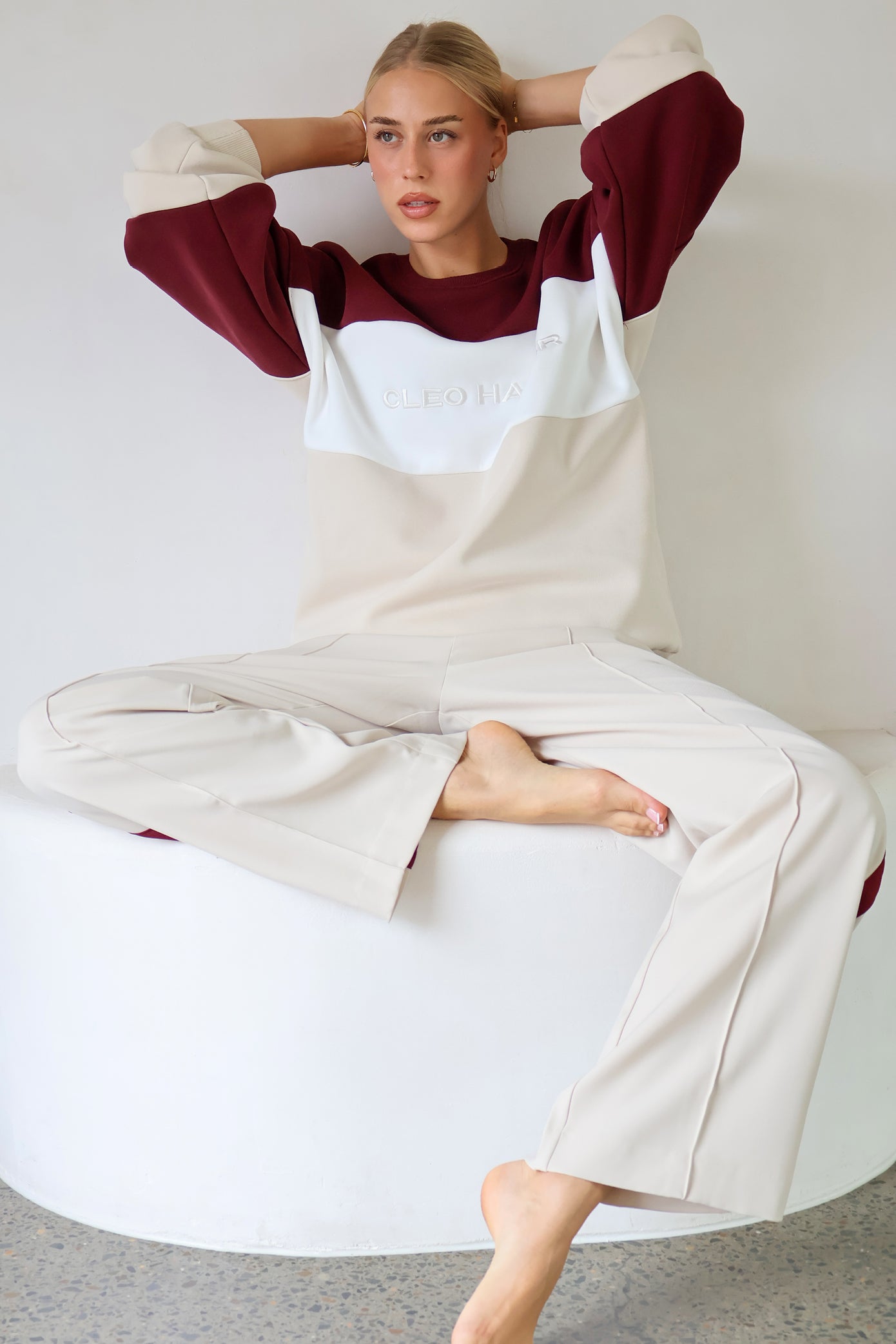 District Sweater - Burgundy