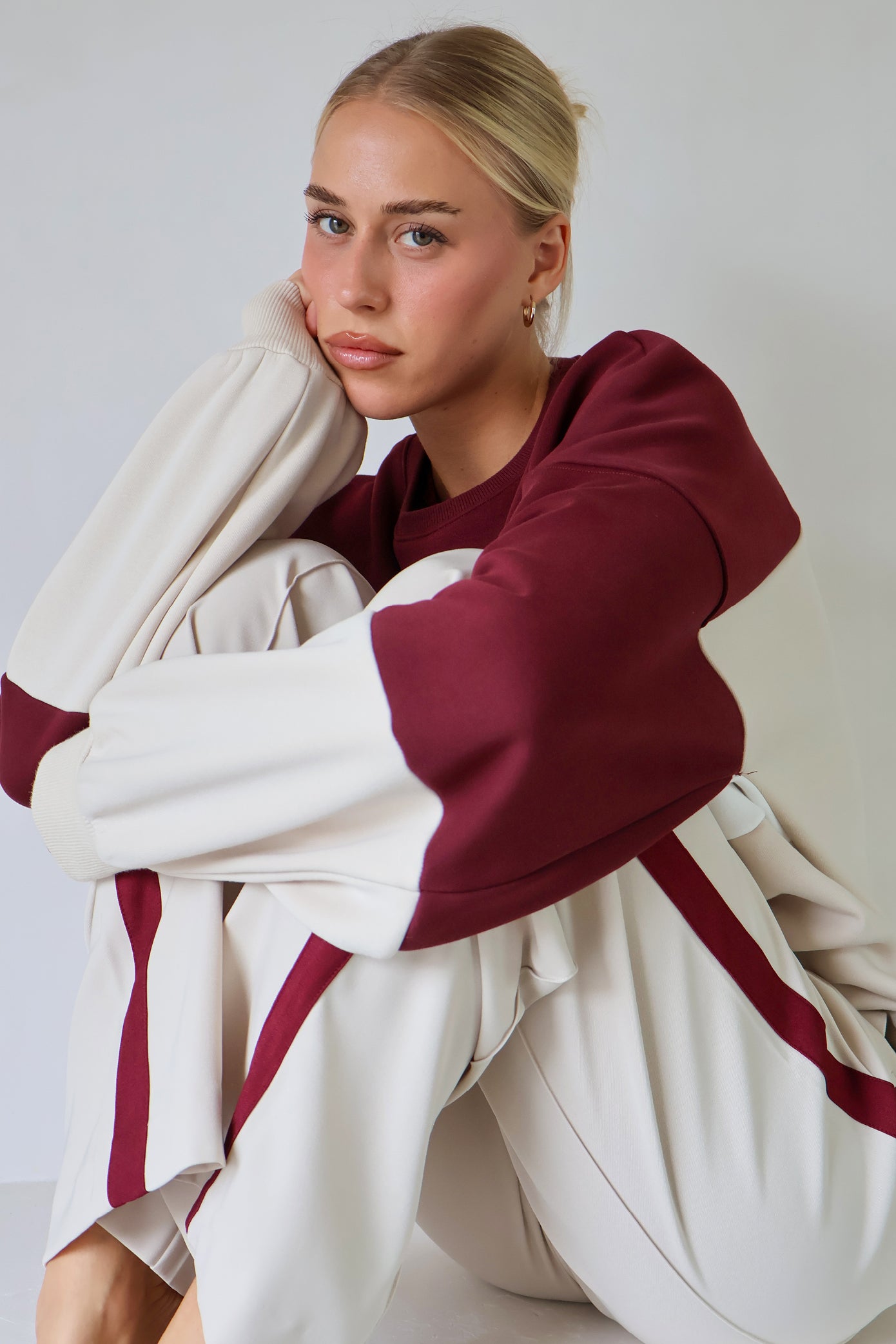 District Sweater - Burgundy