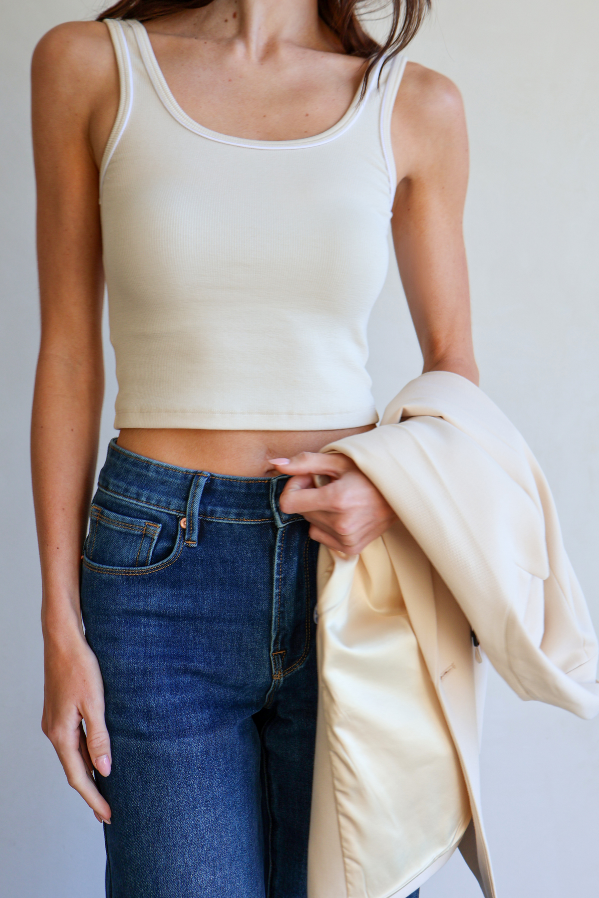 Duke Tank - Cream White