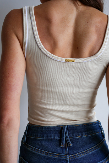 Duke Tank - Cream White
