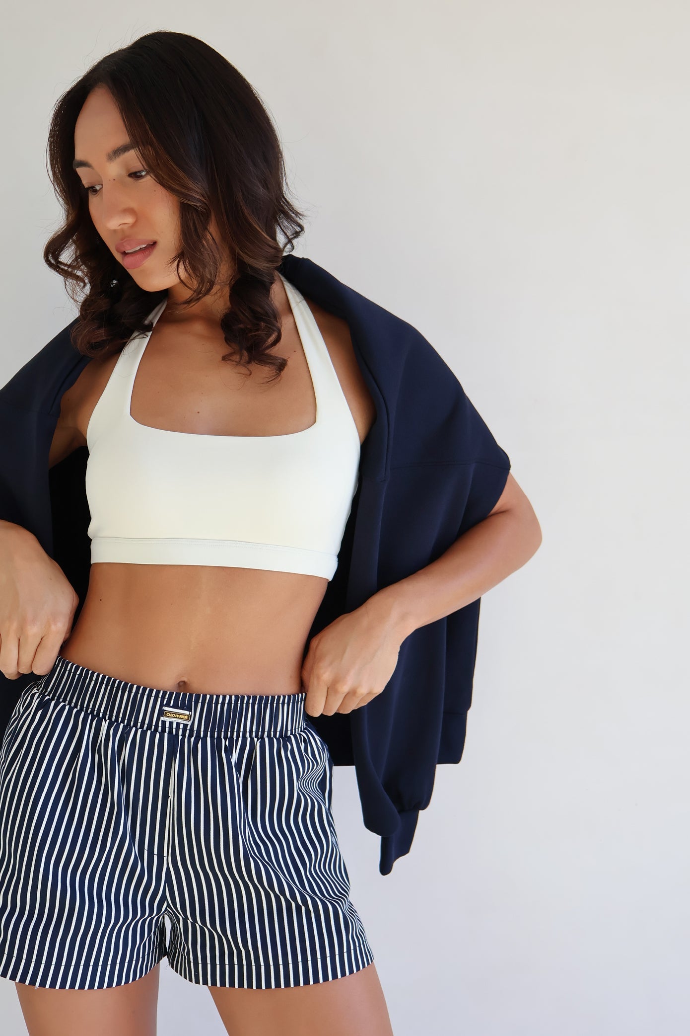 Elite Short - Navy Stripe