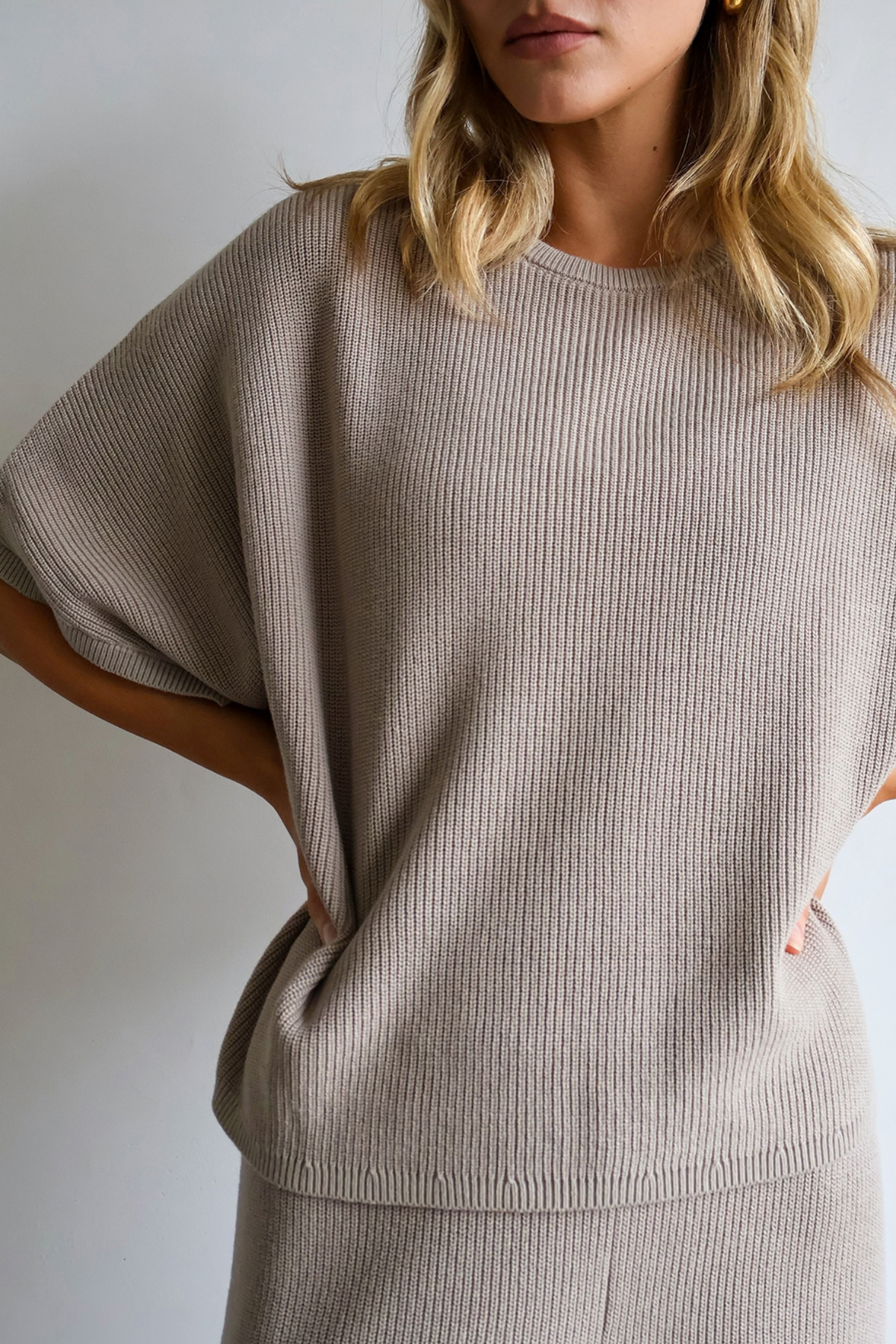 Laurent 100% Cotton Top - Sand