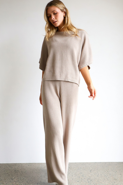Laurent 100% Cotton Top - Sand