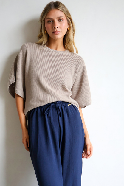 Laurent 100% Cotton Top - Sand