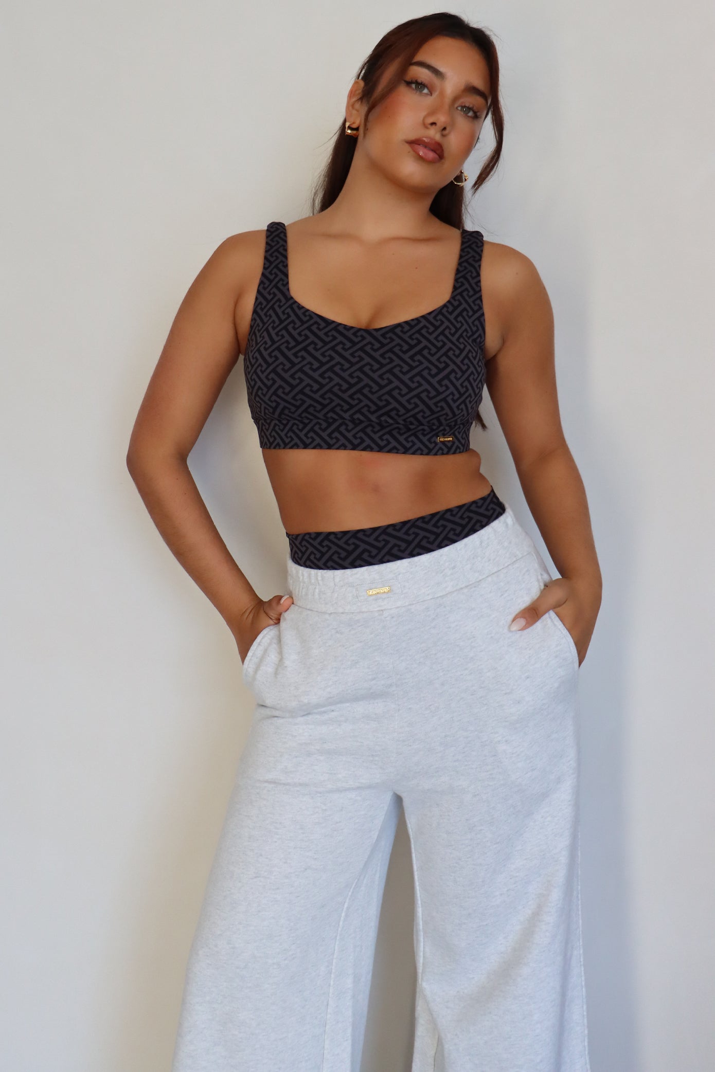 Liberty Bralet - Mono Grey