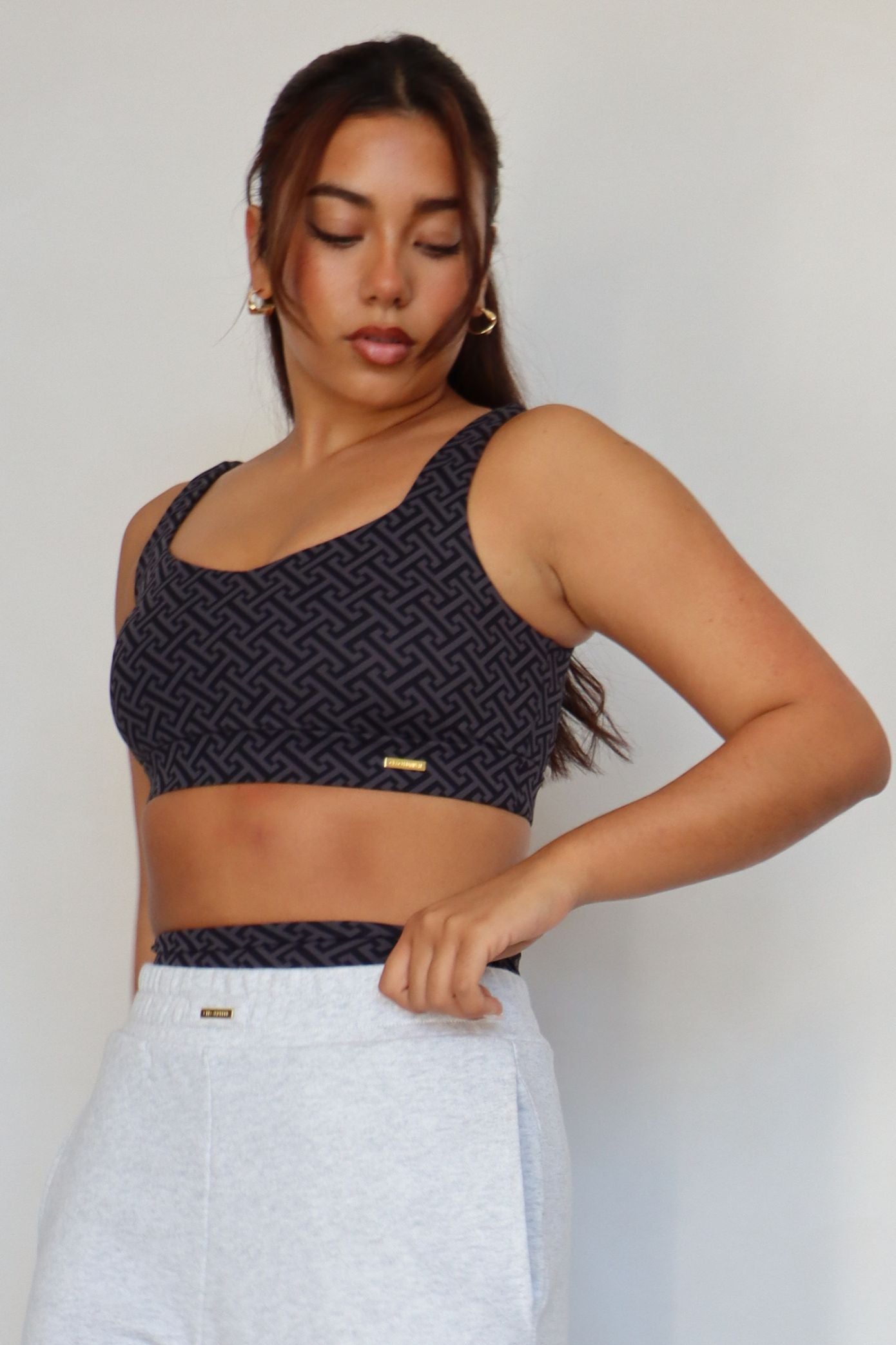 Liberty Bralet - Mono Grey