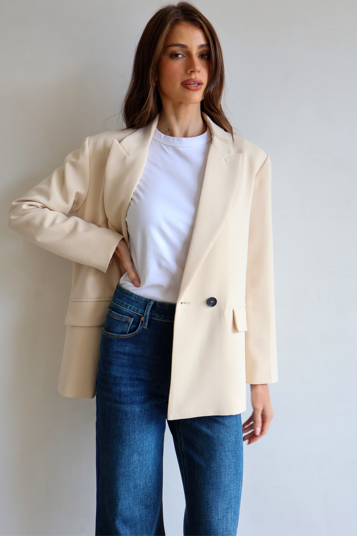 London Blazer - Cream