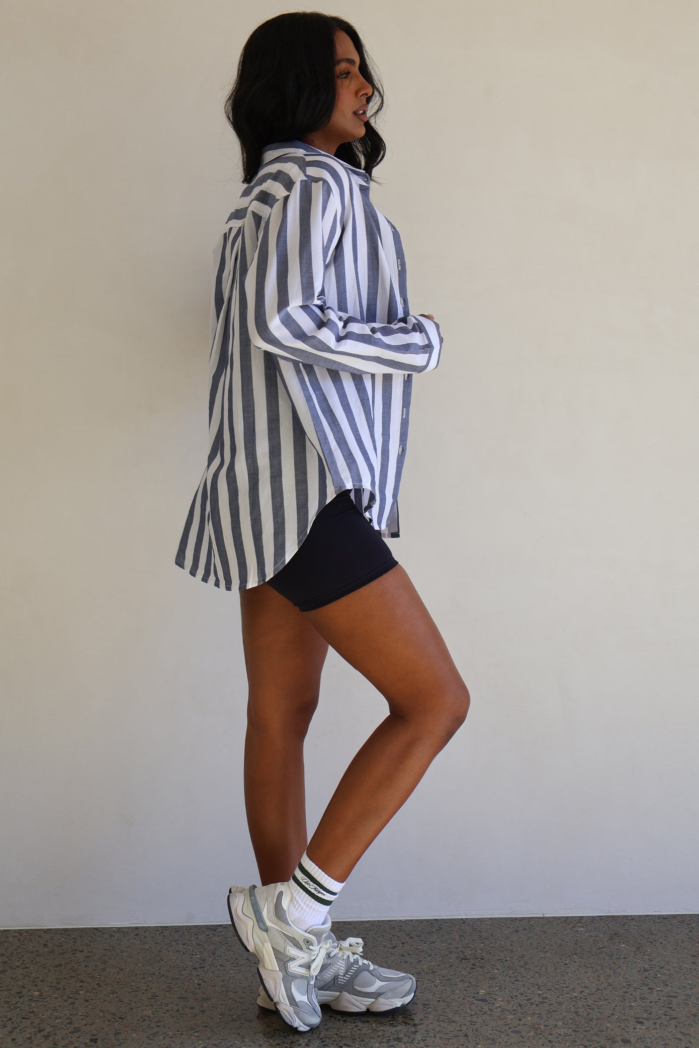Mabelle Shirt - Navy Stripe