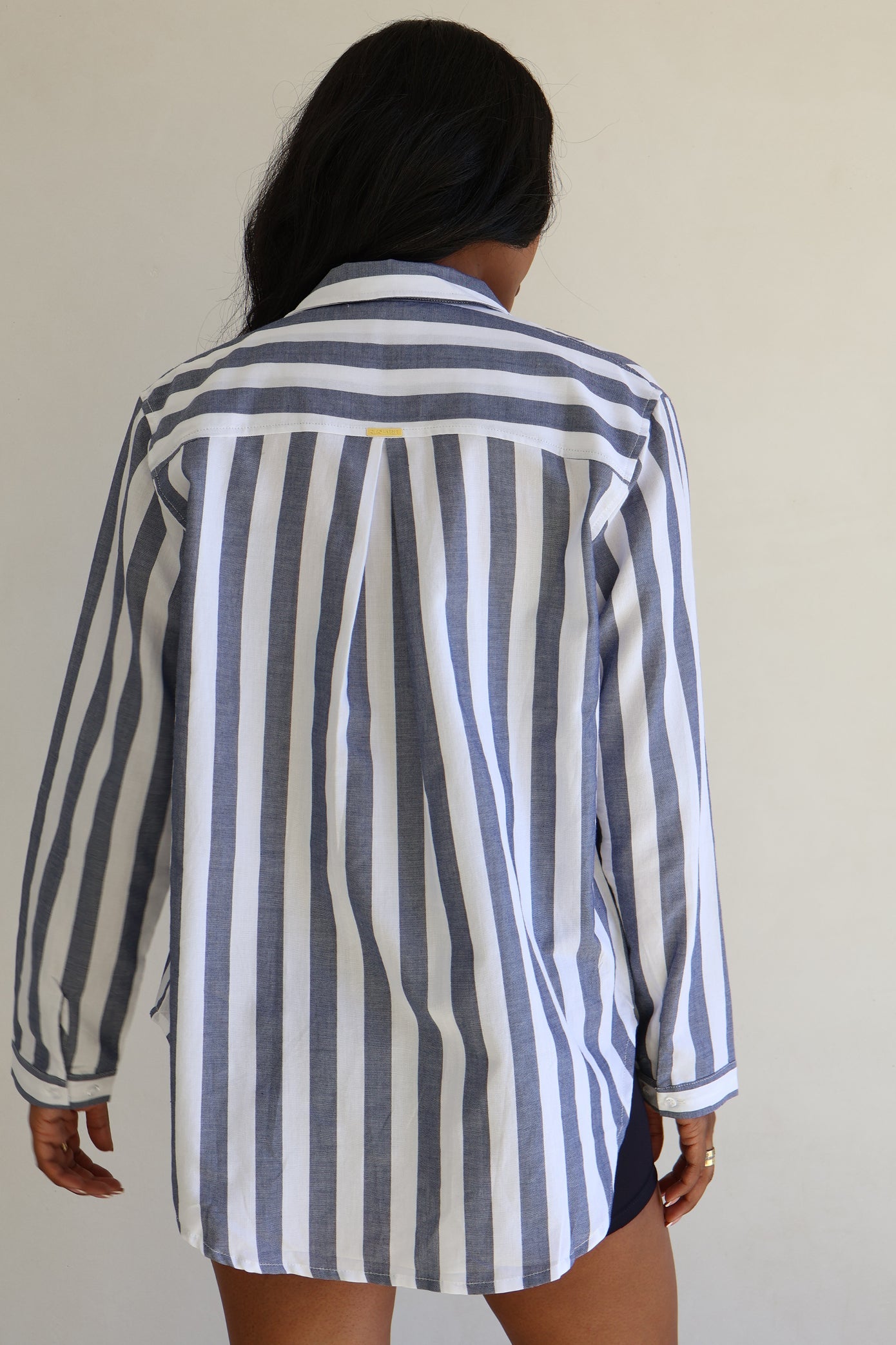 Mabelle Shirt - Navy Stripe
