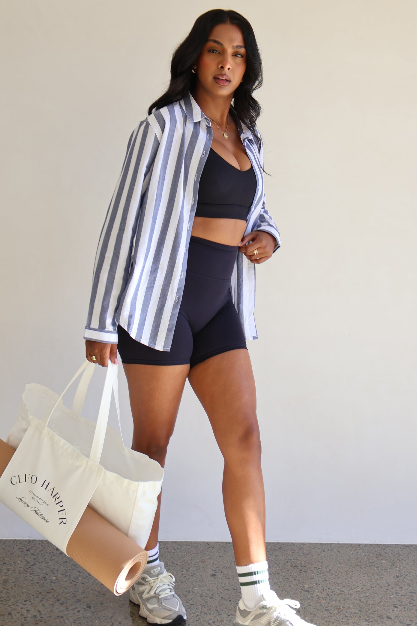 Mabelle Shirt - Navy Stripe