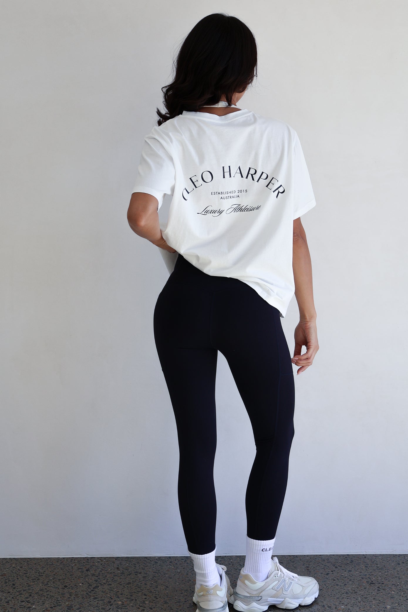 Power Tee - Navy White