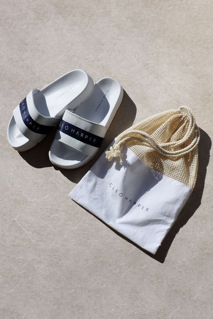 Slides - Navy - Cleo Harper