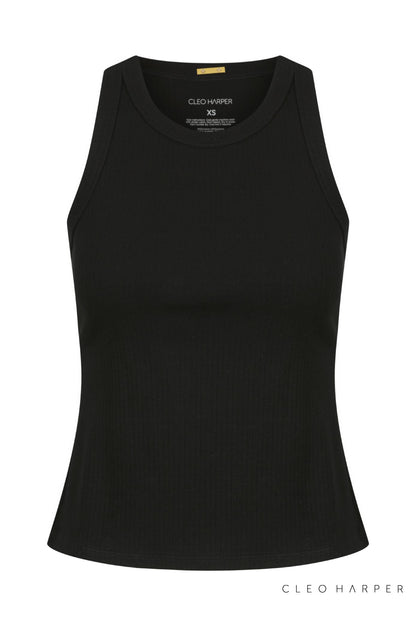 VITALITY TANK - BLACK - Cleo Harper