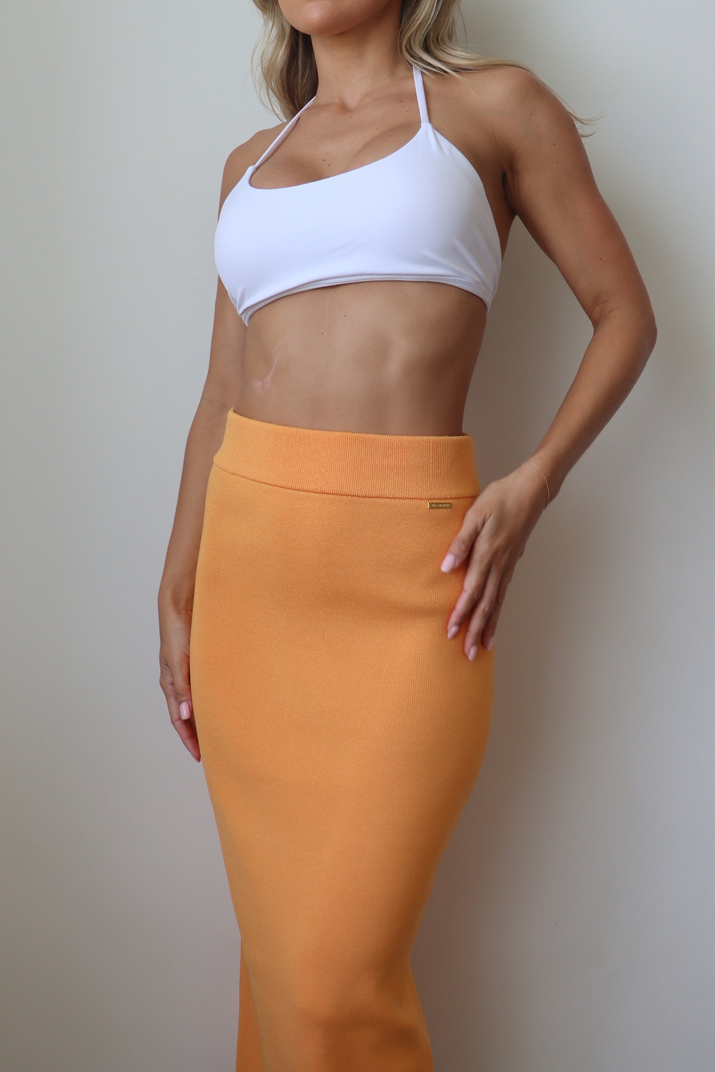 Flourish Skirt - Mandarin - Cleo Harper